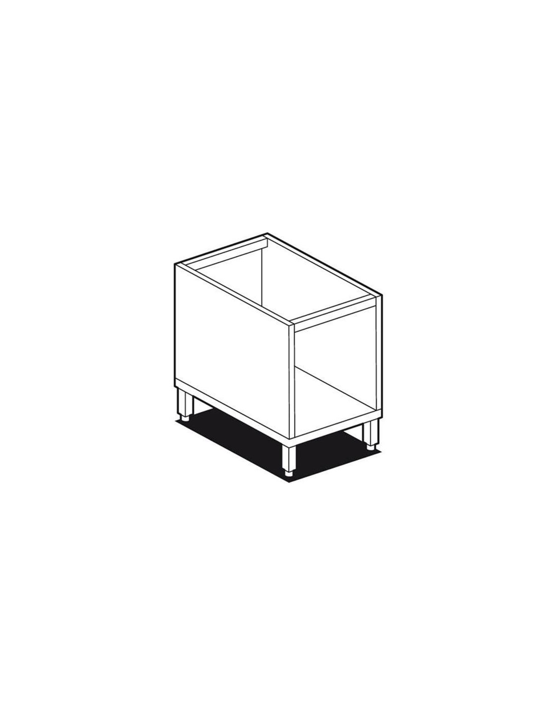 Open base cabinet - Dimensions cm 30 x 40 x 60 h