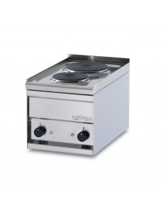 Professional Electric Cooktop - N. 2 round burners - cm 30 x 50 x 29 h