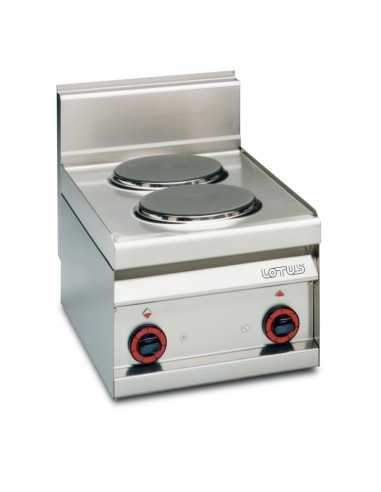 Electric cooker - N. 2 round plates - cm 40 x 65 x 29 h