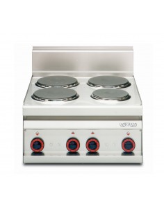 Professional Electric Cooktop - N. 4 round burners - cm 60 x 65 x 29 h