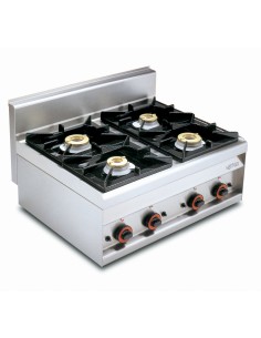 Professional gas stove - N. 4 burners - cm 80 x 65 x 29 h