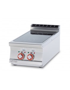 Professional electric stove - N. 2 induction burners - cm 40 x 90 x 28 h