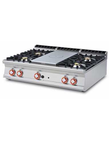 Cocina profesional de gas - N. 4 fogones +...