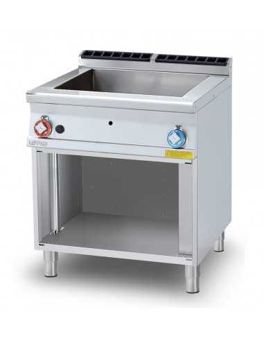 Gas bath - N. 1 GN 2/1 + N. 2 GN 1/3 H 15 - cm 80 x 90 x 90 h