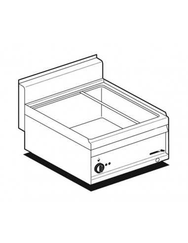 Electric bain marie - Mod. BM6EM - N. 1 tank x1 GN 1/1 + 1 tank x 2 GN 1/4 h 15 - Aisi 304 stainless steel structure - Power kW