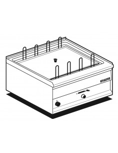 Electric cooker - Capacity 20 liters - cm 60 x 50 x 29 h