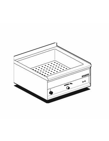 Bagnomaria elettrico -N. 1 vasca x GN 1/1 H15 - Potenza kW 1.66 - Monofase - cm 60 x 50 x 29 h