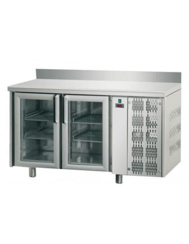 Refrigerated table - Alzatina - N. 2 doors - cm 142 x 70 x 95/102 h