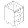 Base cabinet - No. 3 drawers cm 31.8 x 52 x 14.3 H - Size cm 40 x 56,6 x 79 H