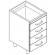 Base cabinet - No. 4 drawers cm 31.8 x 52 x 8.9 H - Size cm 40 x 56,6 x 79 H