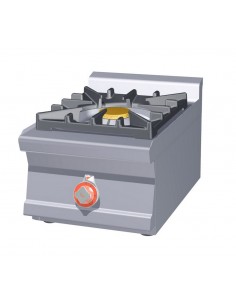 Cocina profesional de gas - N. 1 quemador - 40 x 60 x 28...