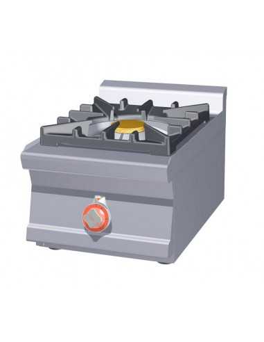 Cocina profesional de gas - N. 1 quemador - 40...