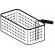 C basket for cook - Dimensions cm 14,5 x 29 x 15 H