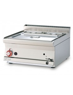 Gas-powered countertop double boiler - N. 1 x GN 1/1 + GN...