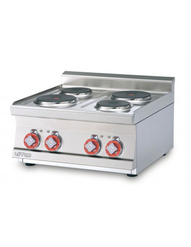Electric cooker - N. 4 round plates - Cm 60 x 60 x 28 h