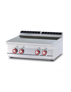 Professional 4-zone countertop glass-ceramic cooktop - cm...