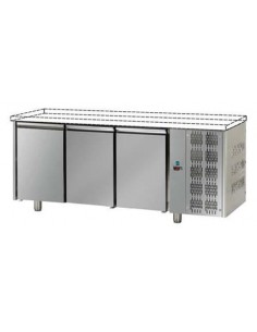 Tavolo refrigerato - Senza piano - N. 3 Porte - cm 187 x...