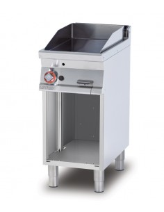 Fry top a gas - Piastra liscia - cm 40 x 70.5 x 90 h