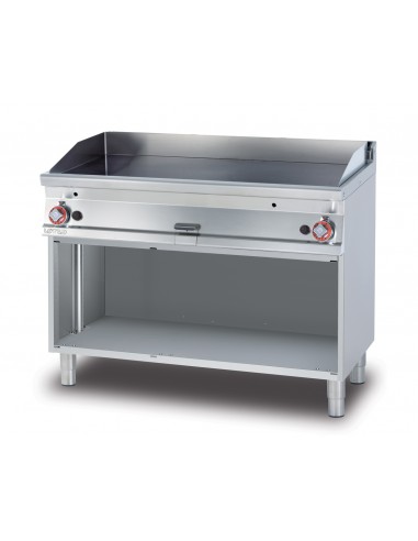 Fry top gas - smooth plate - cm 120 x 70,5 x 90 h