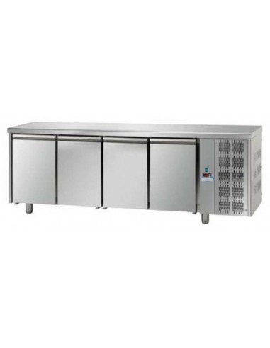 Refrigerated table - N. 4 Doors - cm 232 x 70 x 85/92 h
