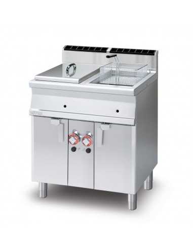 Gas fryer - Capacity liters 13+13 - cm 80 x 70,5 x 90 h