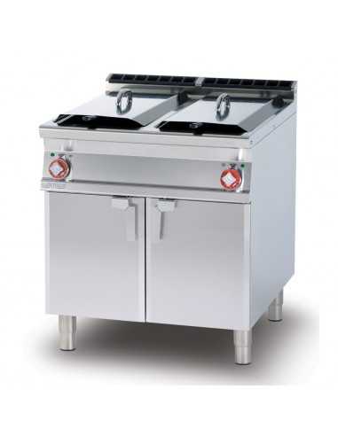 Electric fryer - Capacity liters 18+18 - Cm 80 x 70,5 x 90 h