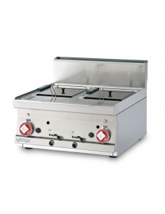 Gas fryer - Capacity 8+8 liters - cm 60 x 60 x 28 h