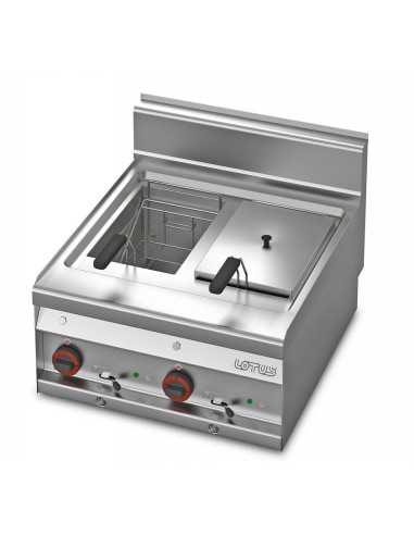 Electric fryer - Capacity 10+10 liters - cm 60 x 65 x 29 h