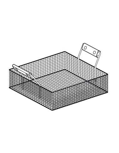 Cesta freidora - Dimensiones cm 46 x 30 x 10 h