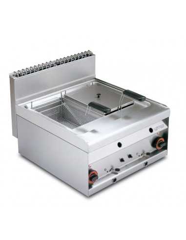 Gas fryer - Capacity 10+10 liters - cm 60 x 65 x 29 h