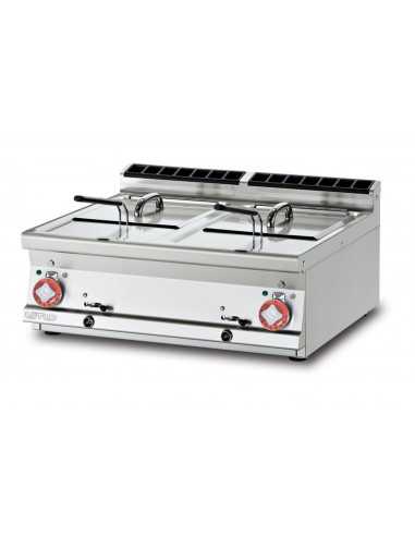 Electric fryer - Capacity liters 13+13 - cm 80 x 70,5 x 28 h