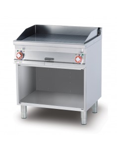 Fry top electric - Chrome striped plate - cm 80 x 70.5 x...