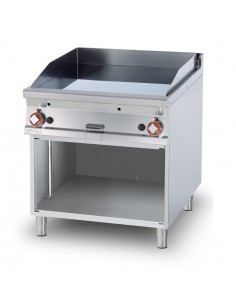 Professional Gas Fry Top - Smooth Chrome Griddle - cm 80...
