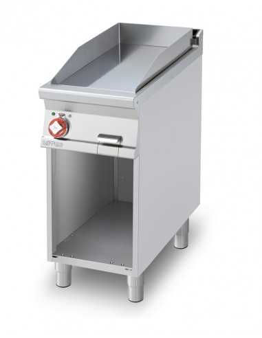 Fry top elettrico - Piastra liscia - Cm 40 x 90 x 90 h