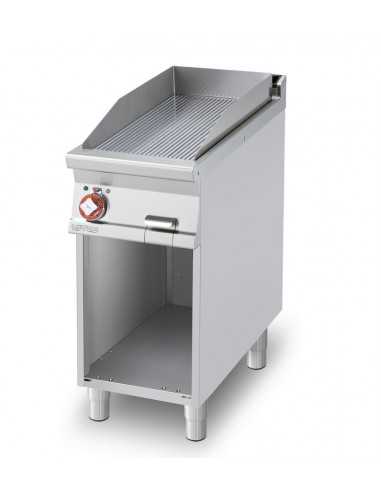 Professional Electric Fry Top - Ribbed Griddle...