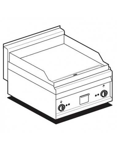 Plancha eléctrica - Placa lisa - 60 x 65 x 29 cm h