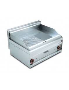 Fry top banco eléctrico - 1/2 Smooth plate 1/2 Placa...