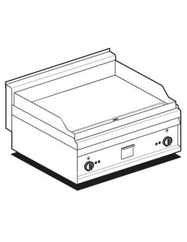 Plancha eléctrica - Placa lisa - 80 x 65 x 29 cm h