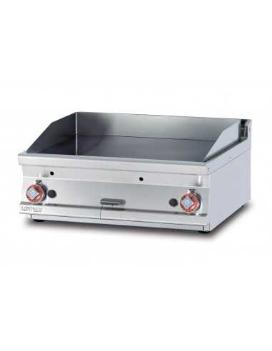 Fry top gas - Smooth plate - Cm 80 x 70,5 x 28 h