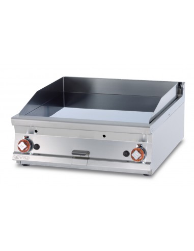 Fry top gas - smooth plate - cm 80 x 90 x 28 h