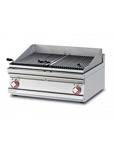 Parrilla superior eléctrica - Parrillas de acero inoxidable - 80 x 70,5 x 28 cm h