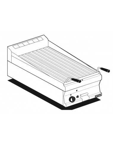Professional Gas Grill - Lava Stone - Stainless...