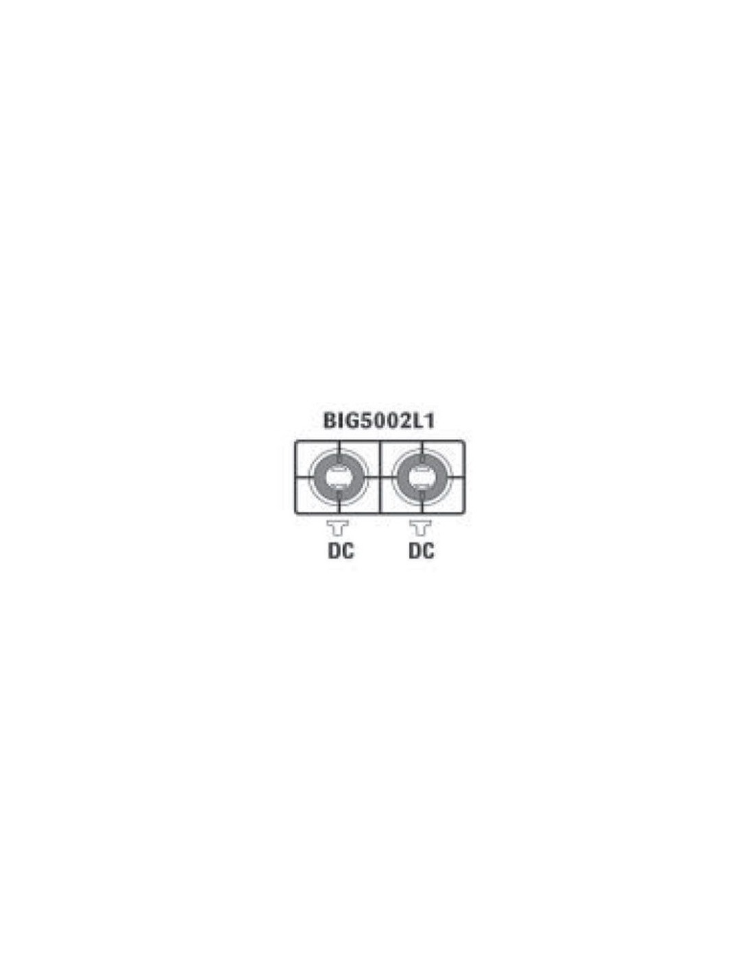 N. 2 Quemadores de doble corona - Energía kW 3.5 + kW 3.5