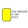 Ice cream tray - Capacity  liters 6.5 - Dimensions cm 36 x 16.5 x 15 h