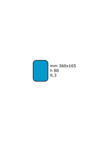 Ice cream tray - Capacity  liters 3 - Dimensions cm 36 x 16.5 x 8 h