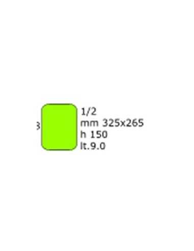 Polo gastronorm en policarbonato GN 1/2 - Cm 32.5 x 26.5 x 15 h - Capacidad  litros 9.0