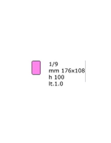 Gastronorm pole in polycarbonate GN 1/9 - Cm 17.6 x 10.8 x 15 h - Capacity  1 litres