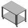 Fixed table in Aisi 430 with wheels - cm 61 x 63 x 88.3 h - For EKF 423, EKF 443 and EKF 523 (in all versions) and EKF 412