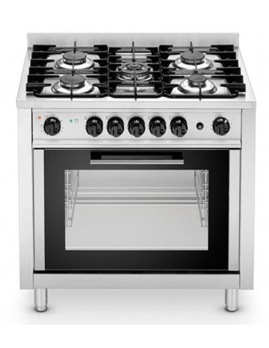 Cocina - N. 5 fuegos - horno eléctrico - cm 90 x 60 x 90 h