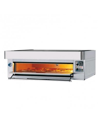 Electric oven - Inox - 8 pizzas (Ø cm 30)- cm 162 x 126 x 40h